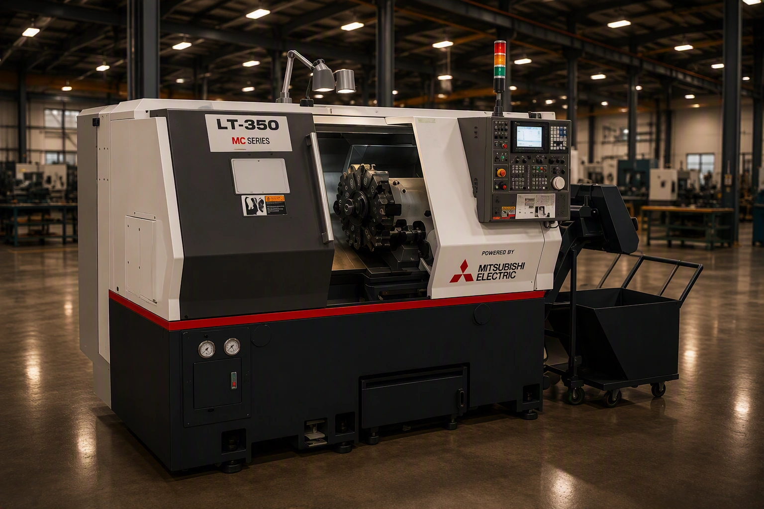 Torno CNC Mitsubishi 350 × 1000